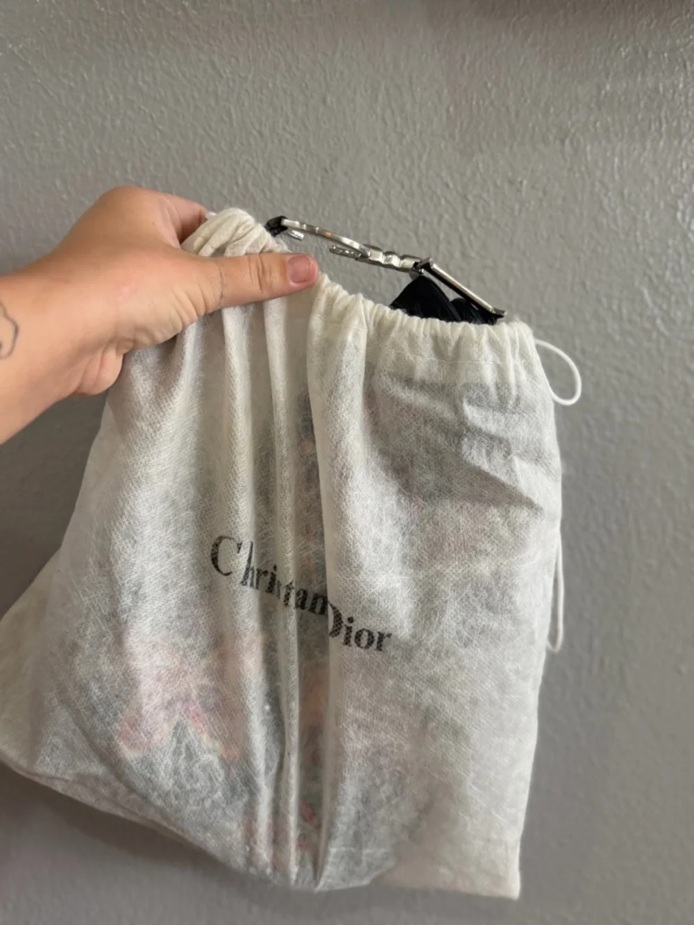 Dior Black Embroidered Butterfly Saddle Bag with Multicolor Accents - Picture 10 of 11